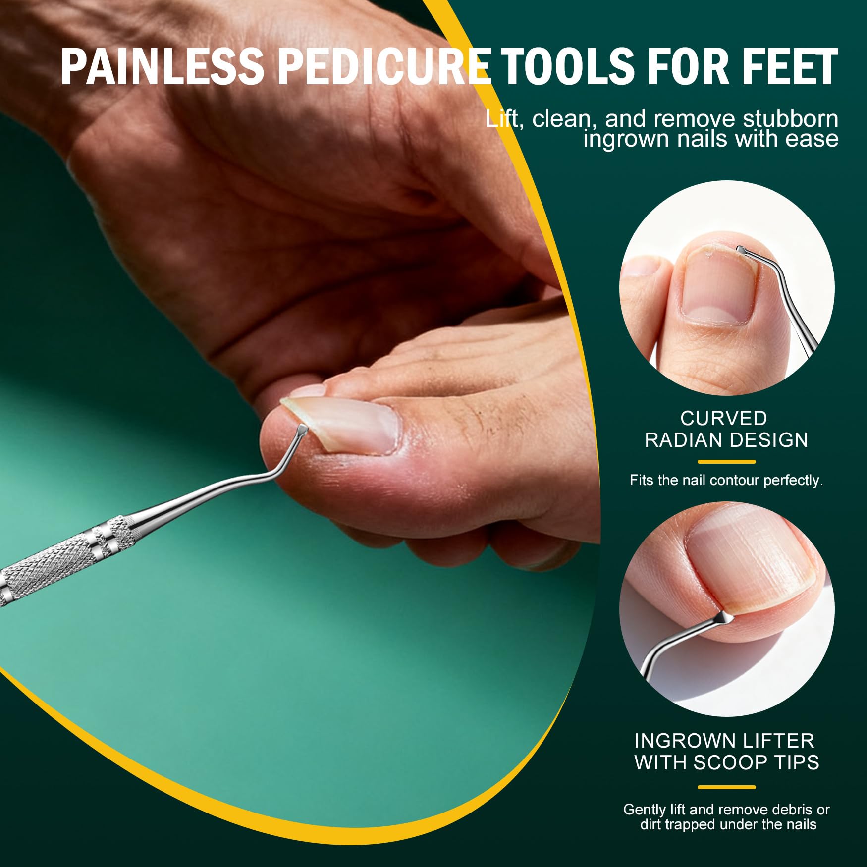 FVION stainless-steel nail file stays rust-resistant and durable