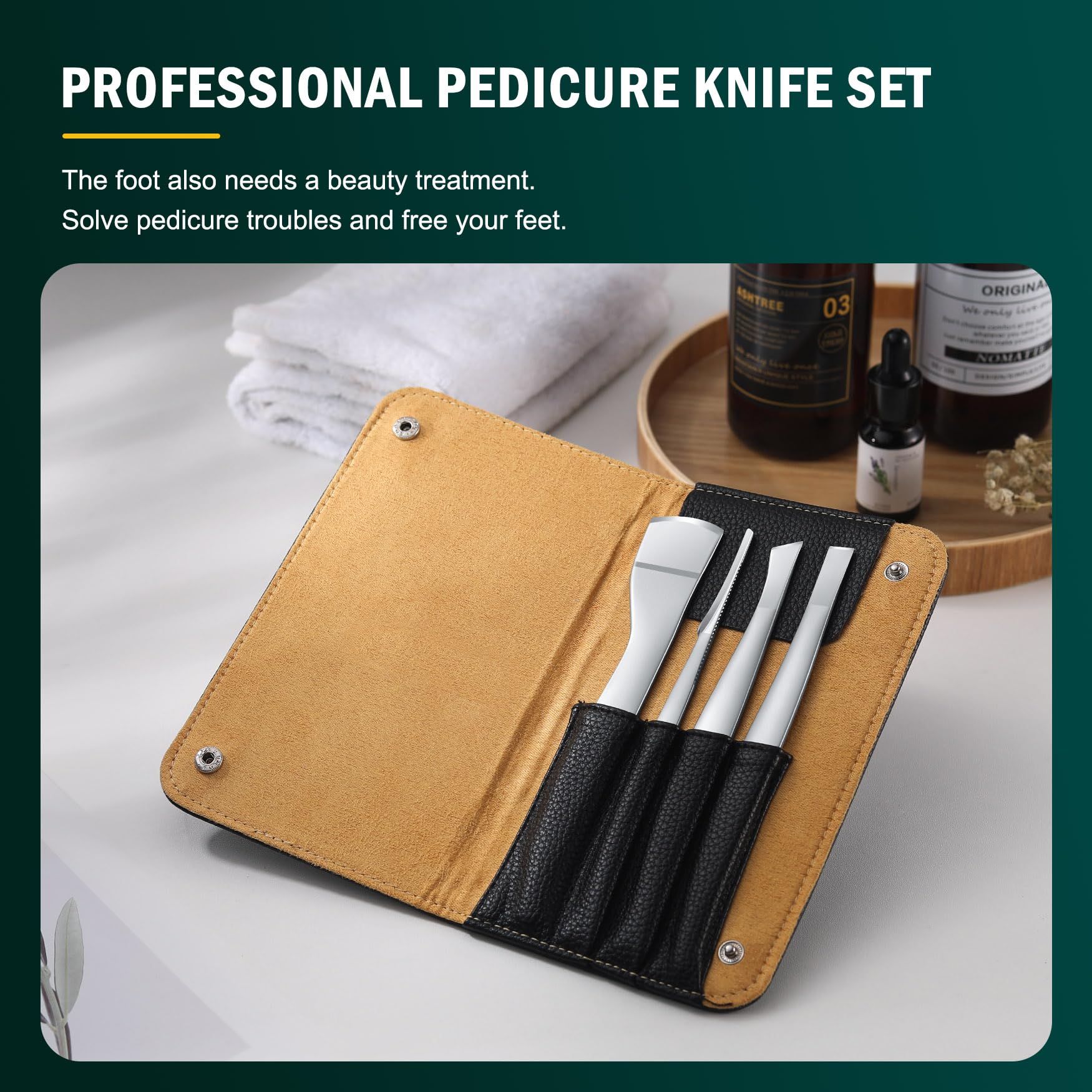 FVION stainless steel podiatry tools shown for durability
