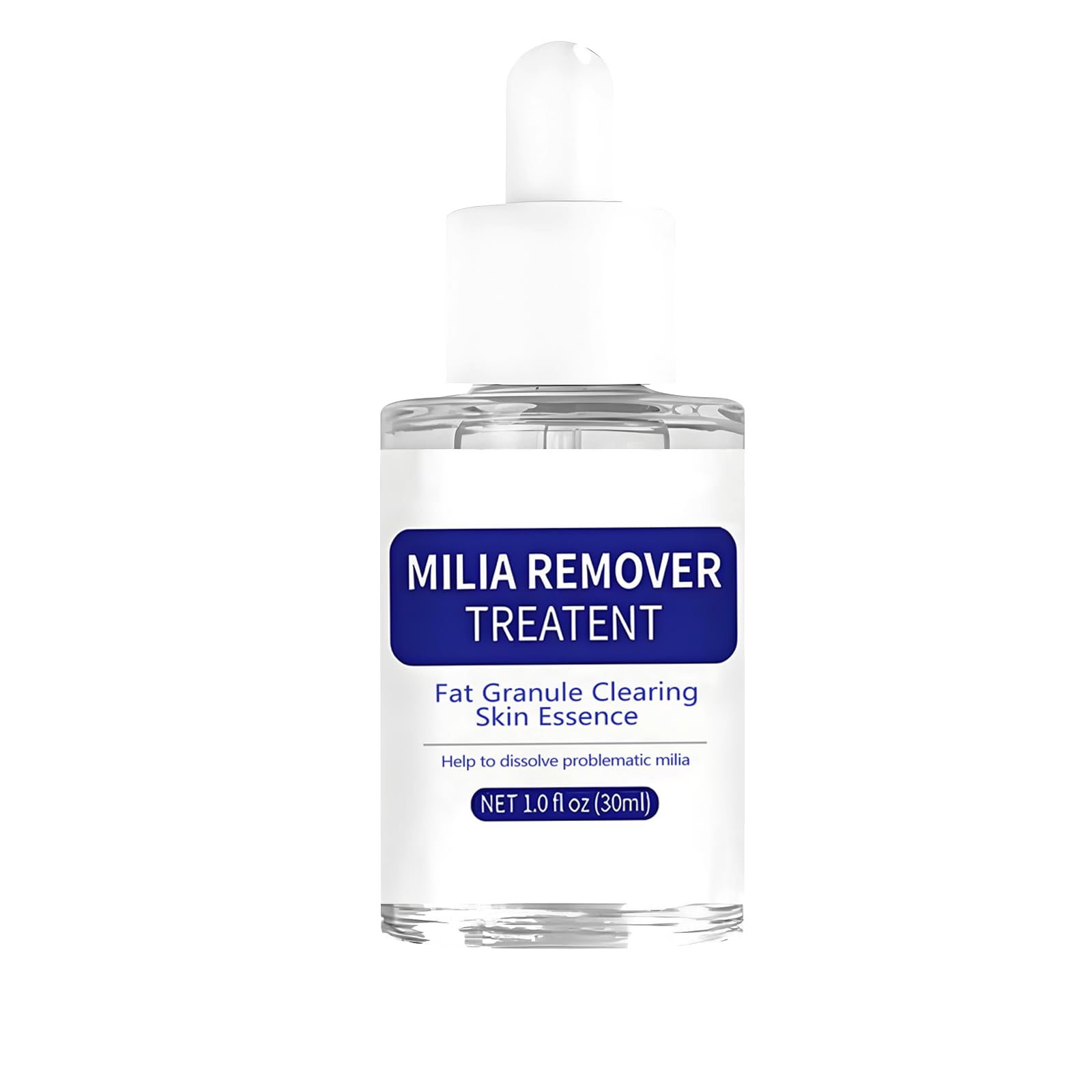 Fvtcnbu Milia Remover Serum bottle shows travel-friendly packaging for on-the-go use.
