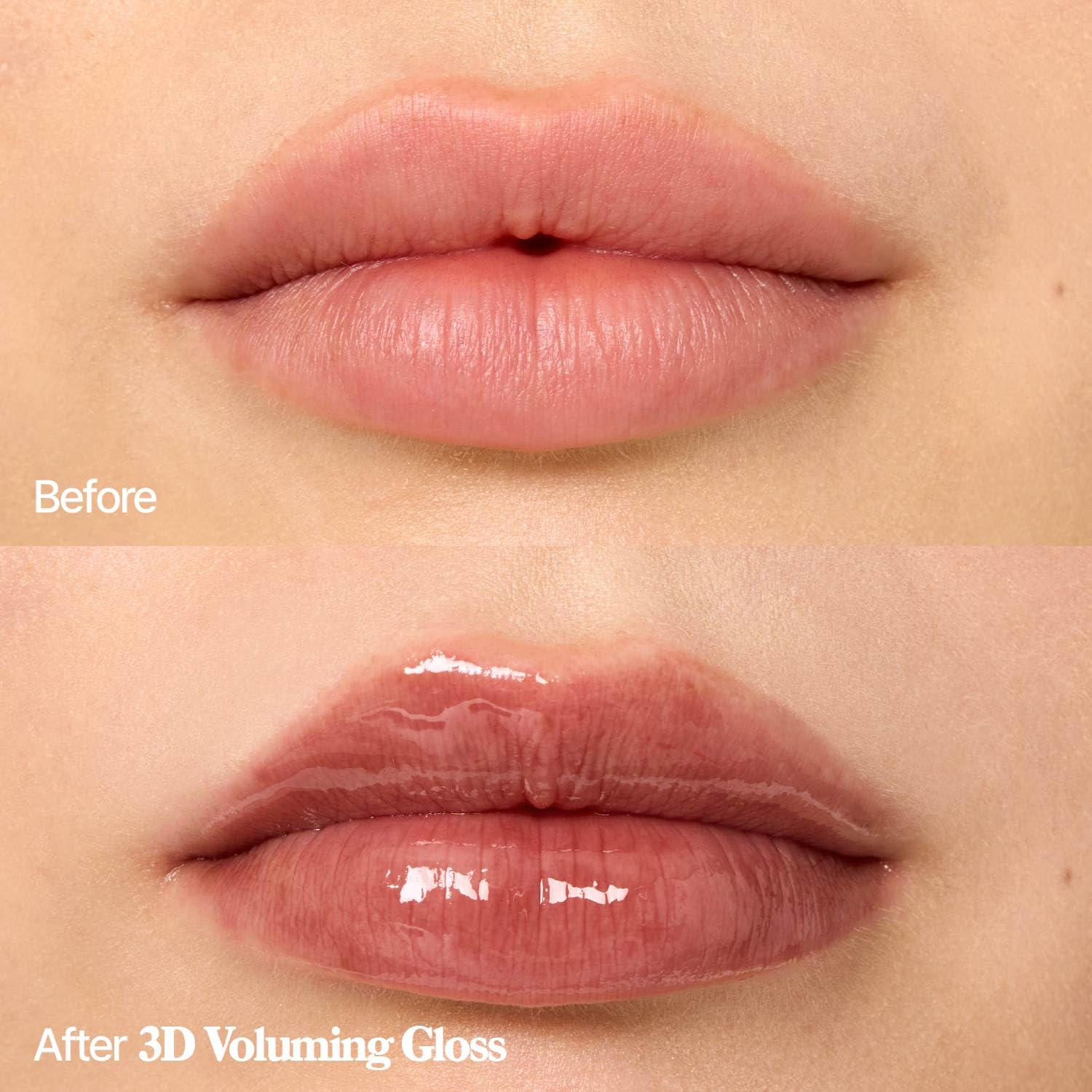 Fwee 3D Volume Gloss non-sticky formula keeps lips comfortable.