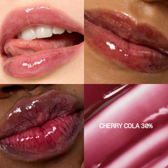 Fwee Brillo labial 3D volumen 70% Cereza Cola, color intenso y duradero.