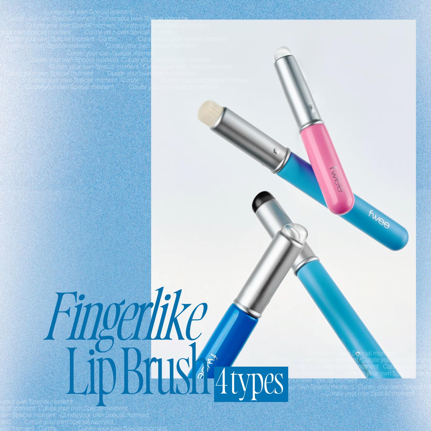 fwee compact makeup brush with lid for travel-friendly use.