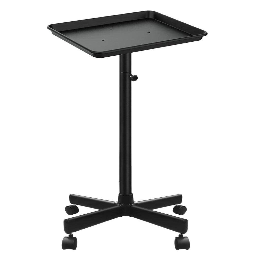 FWOD BIBTO salon tray on wheels front view for quick, smooth mobile service at the station.