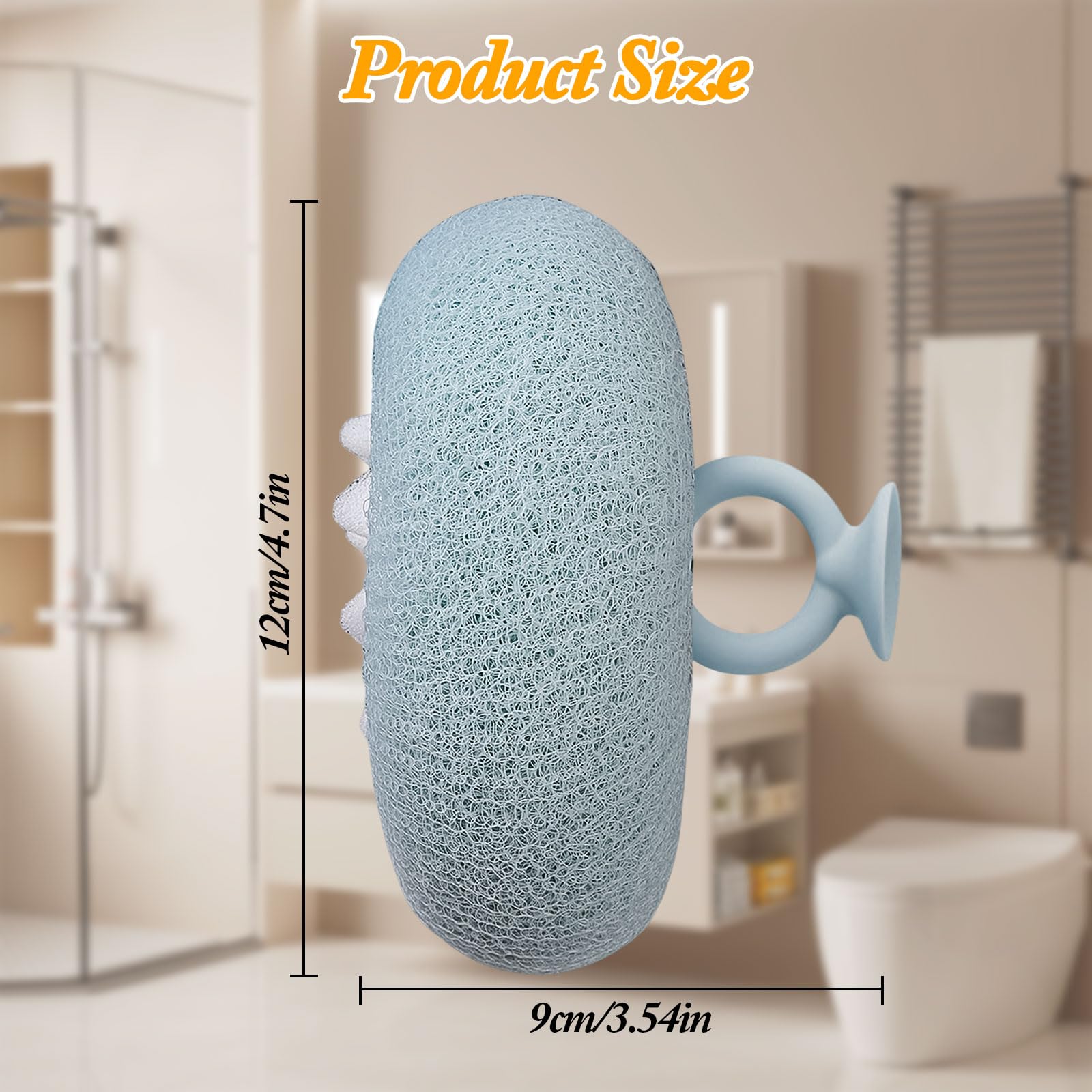 FWUNYVN 2-in-1 sunflower bath ball design emphasizing dual function
