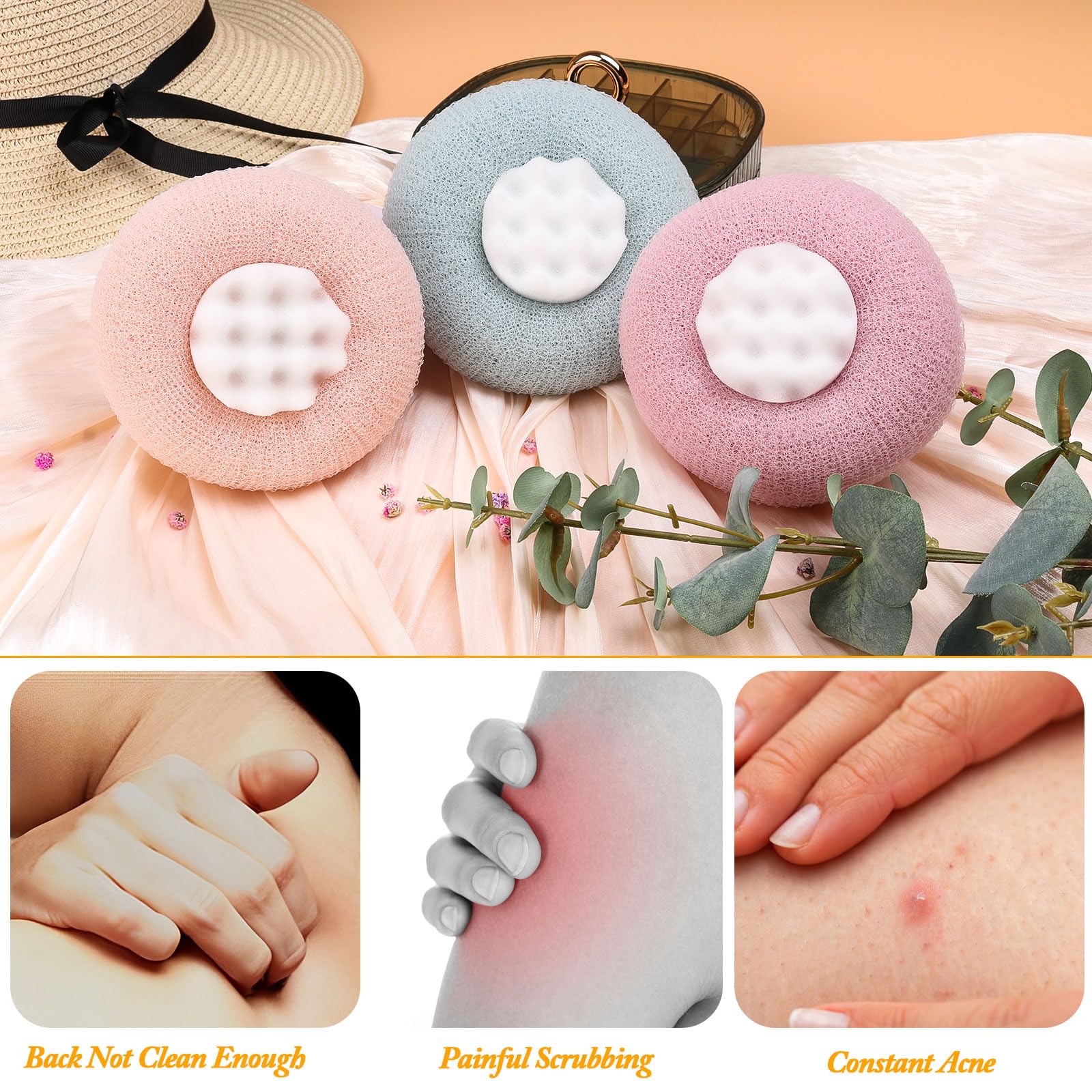 FWUNYVN sunflower bath ball suction cup illustrating secure grip