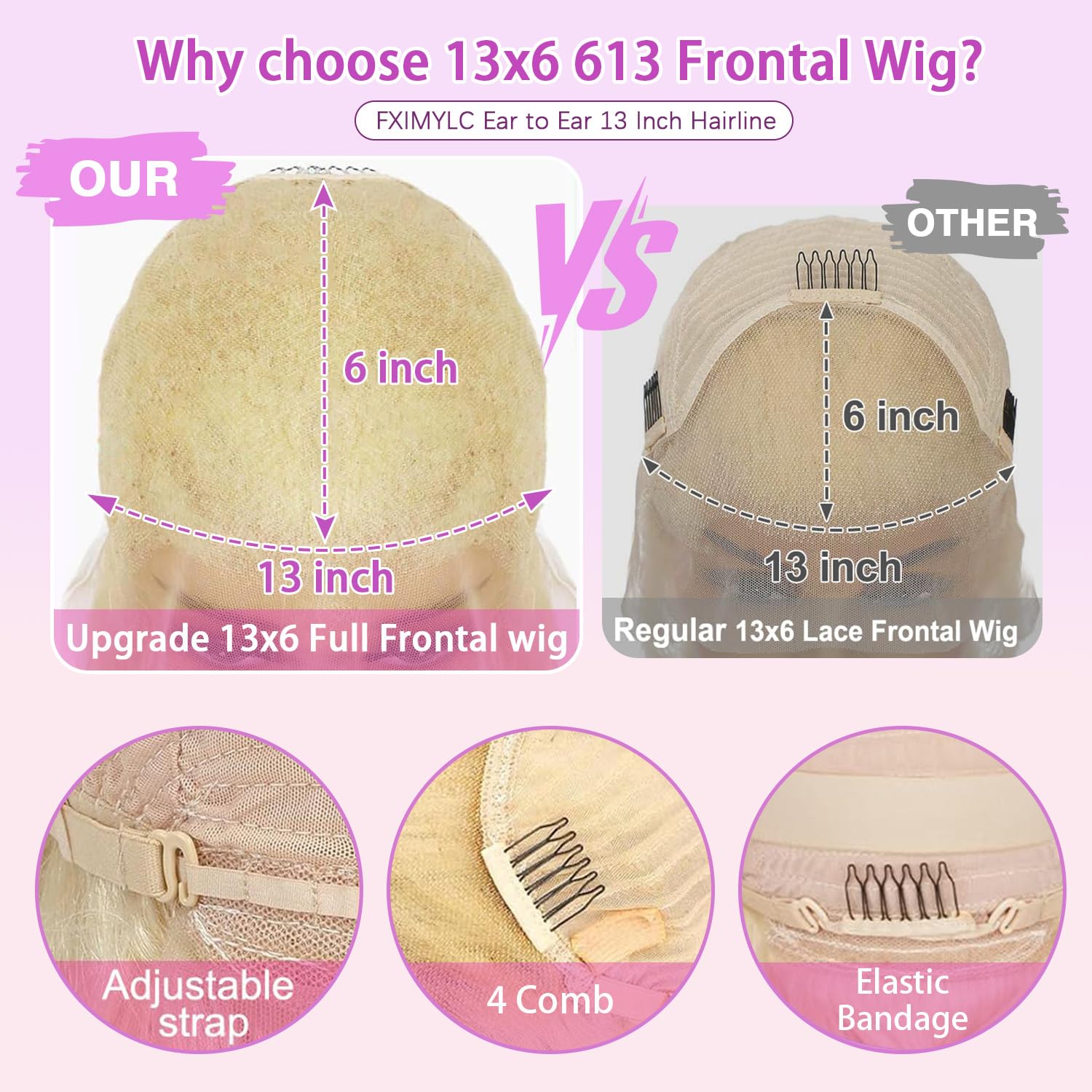 FXIMYLC prepulled and bleached hairline speeds up color work and styling.