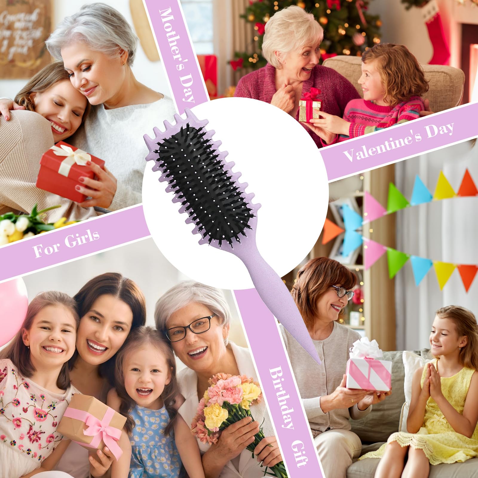 FXIYILTS Ergonomic oval handle fits palm for comfortable styling and tension control.