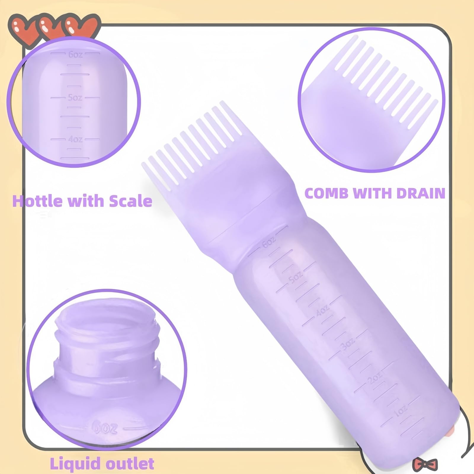 FXSPLCZ ergonomic grip root comb applicator supports comfortable use.