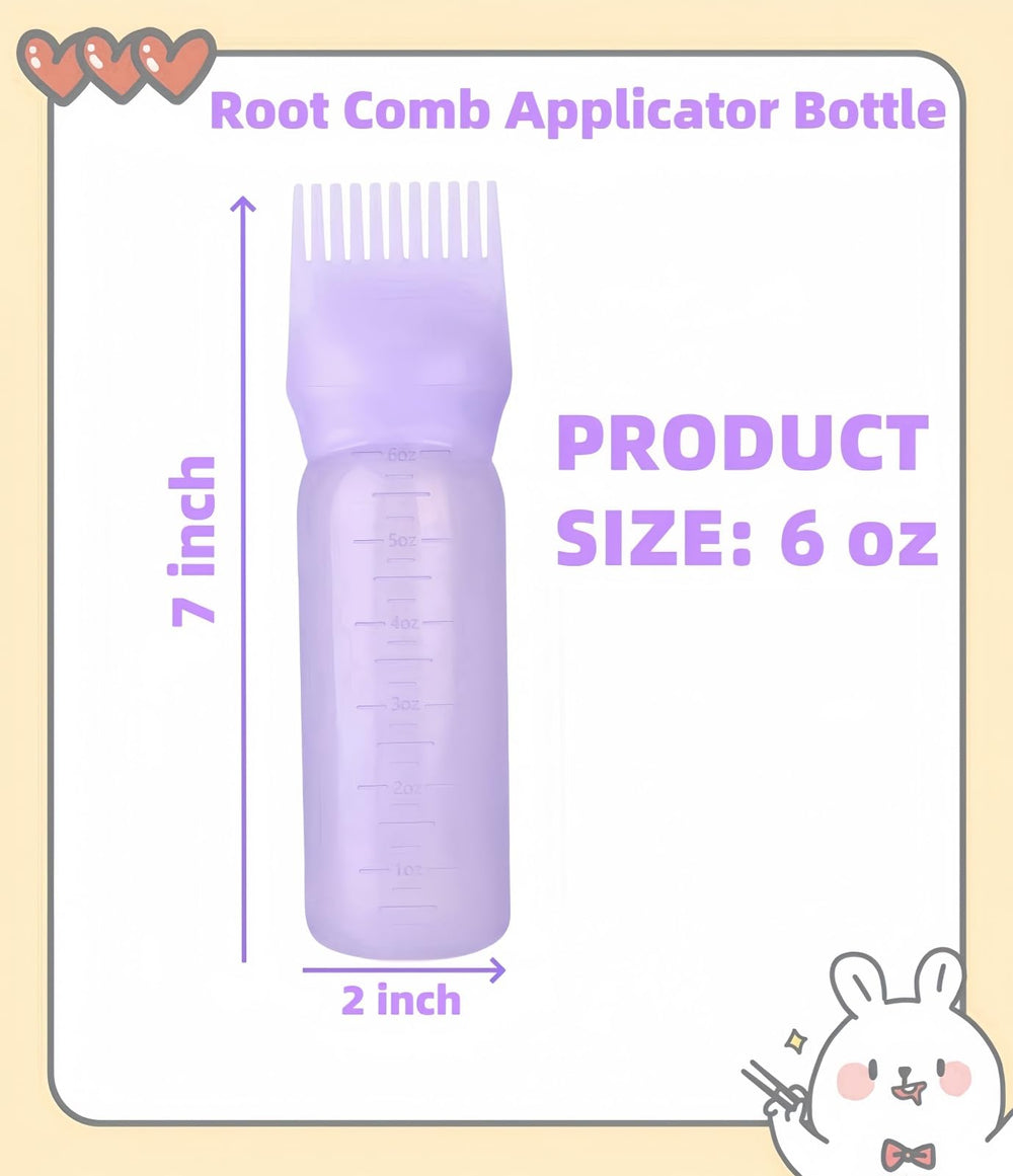 FXSPLCZ root comb applicator bottle for mess-free dyeing near roots.