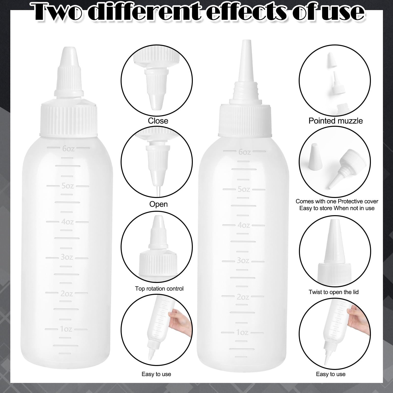 FXSPLCZ root comb applicator bottle graduated scale aids accurate measuring