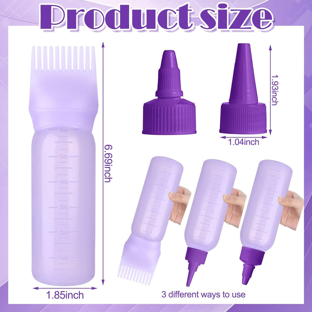 FXSPLCZ root comb bottle for oil or serum application at roots.
