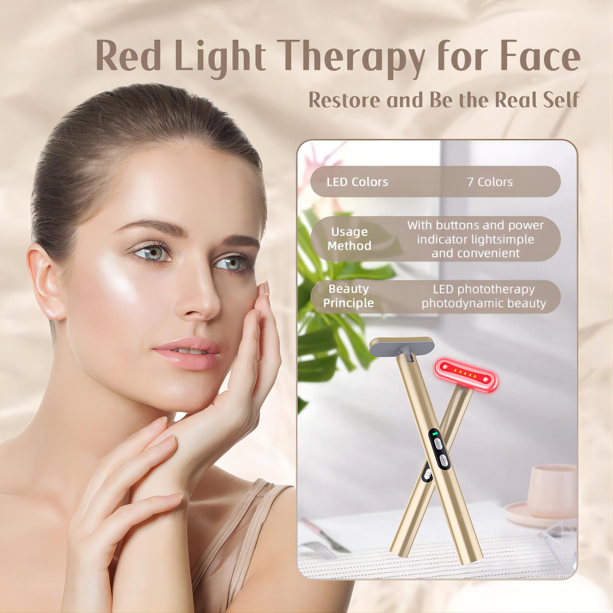 Fxtiaa at-home skincare routine with wand on cheeks