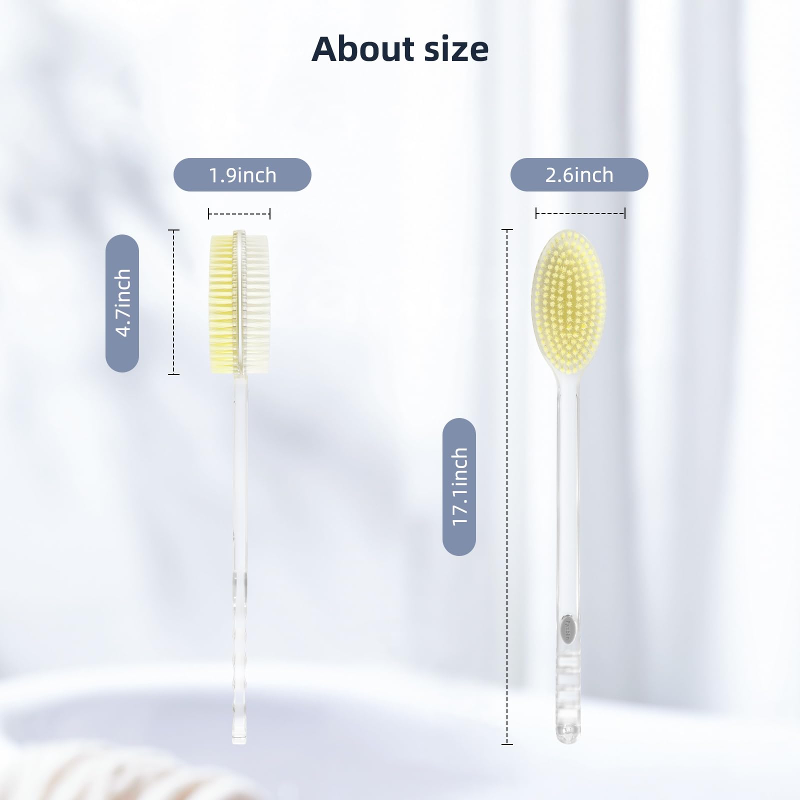 Fymblin dual-sided brush offers cleansing and exfoliation options.