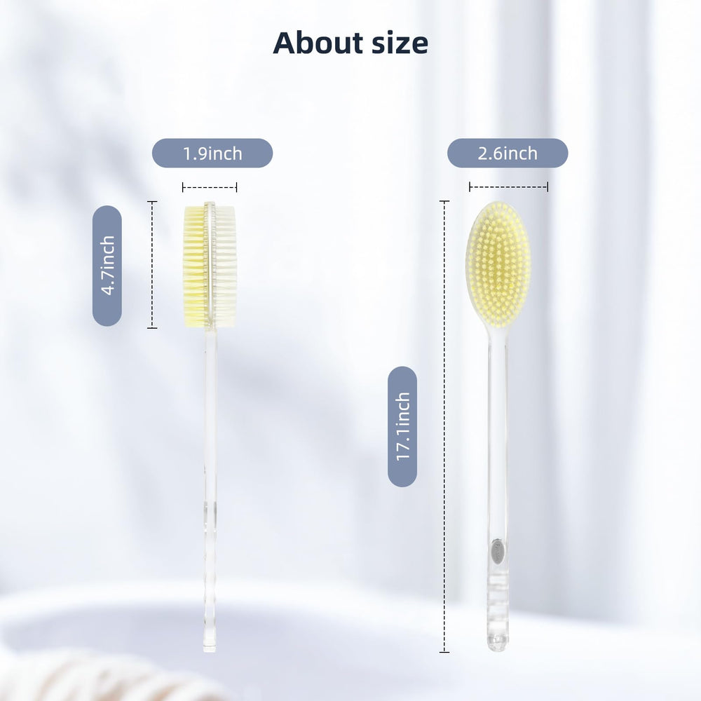 Fymblin dual-sided brush offers cleansing and exfoliation options.