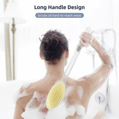 Fymblin soft-bristles promote gentle cleansing on sensitive skin.