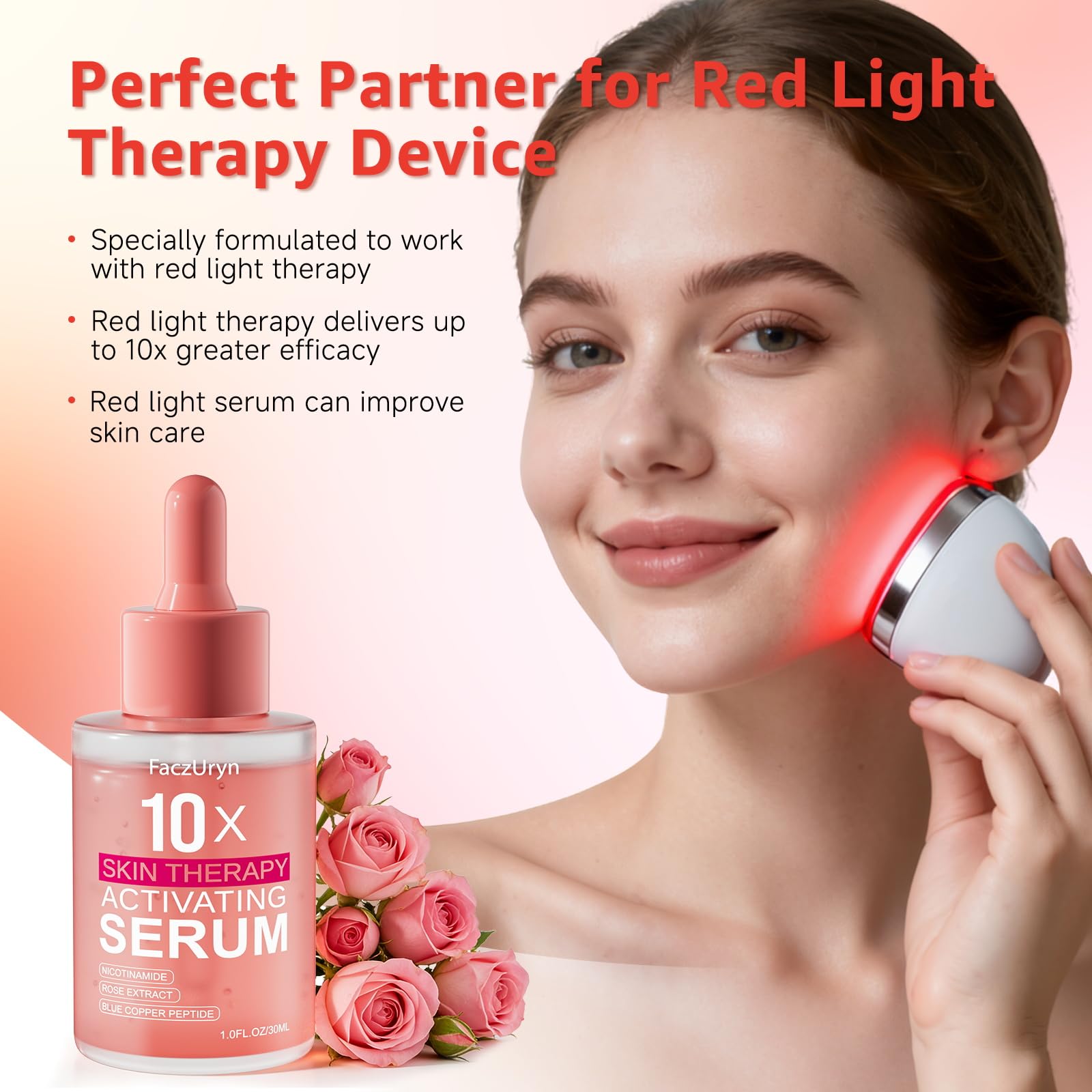 Fymiox serum rosa: extracto de rosa para suavizar la piel.