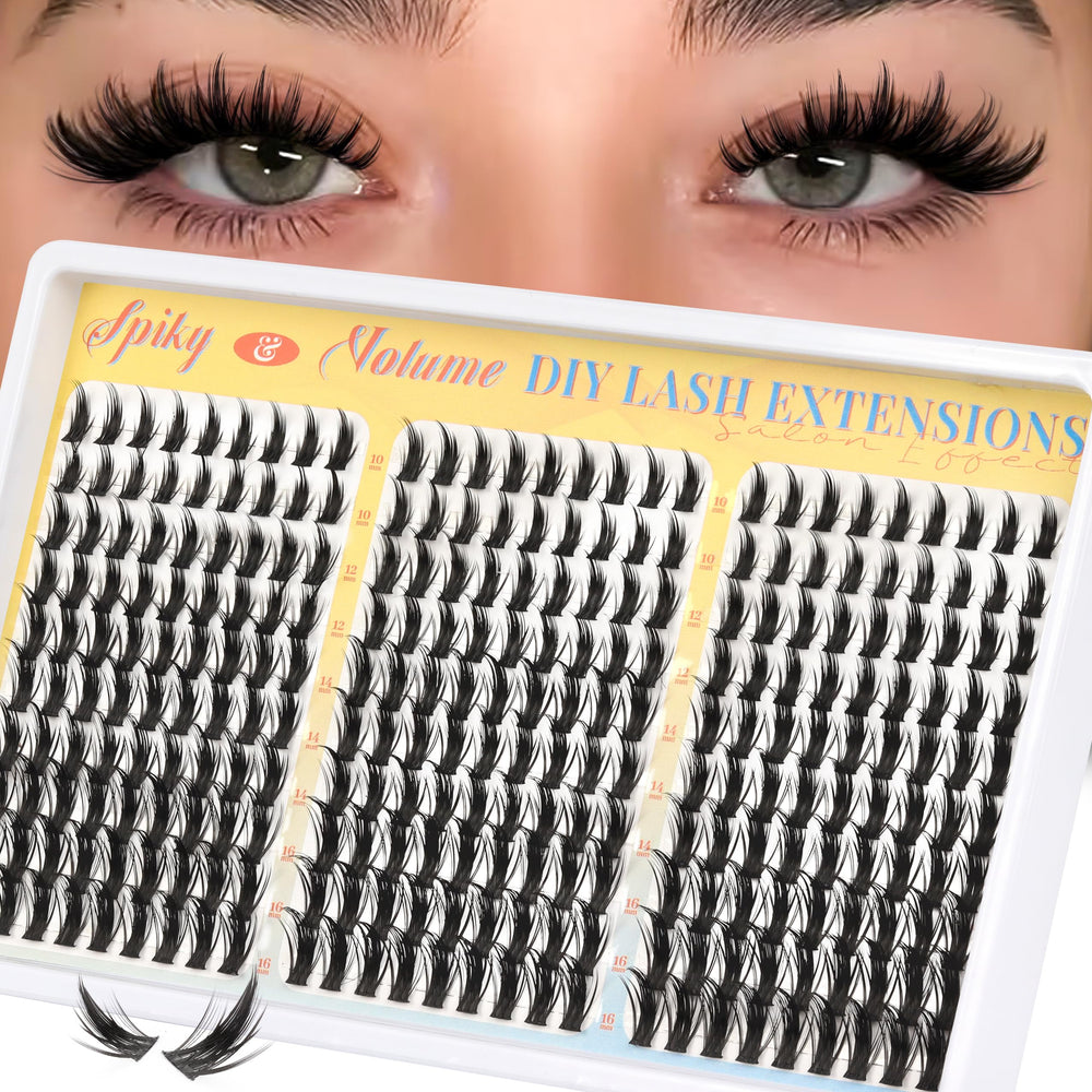 Fyonas Manga Lash Clusters spiky design enhances eye definition with dramatic volume.