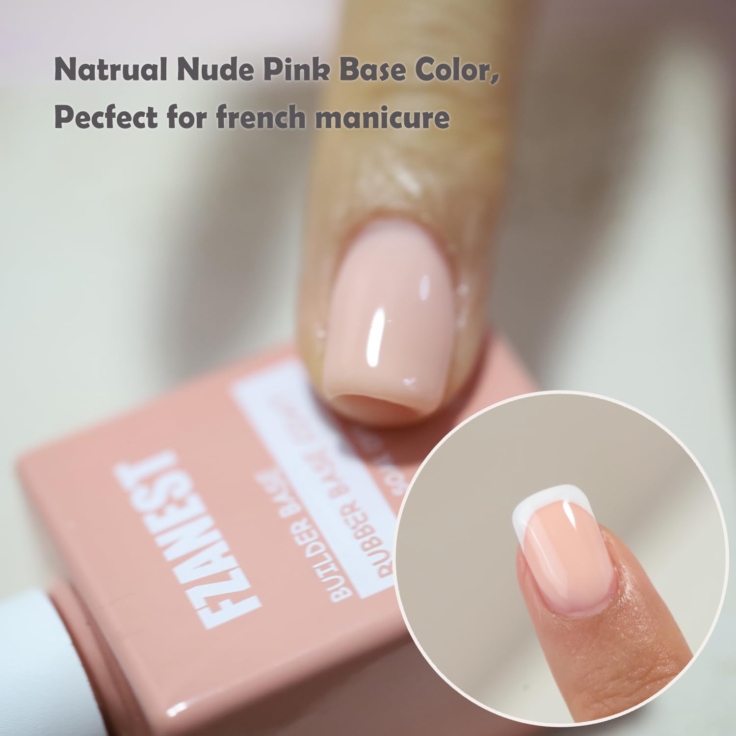 Nail-extension demonstration with 2 cm extension possibility