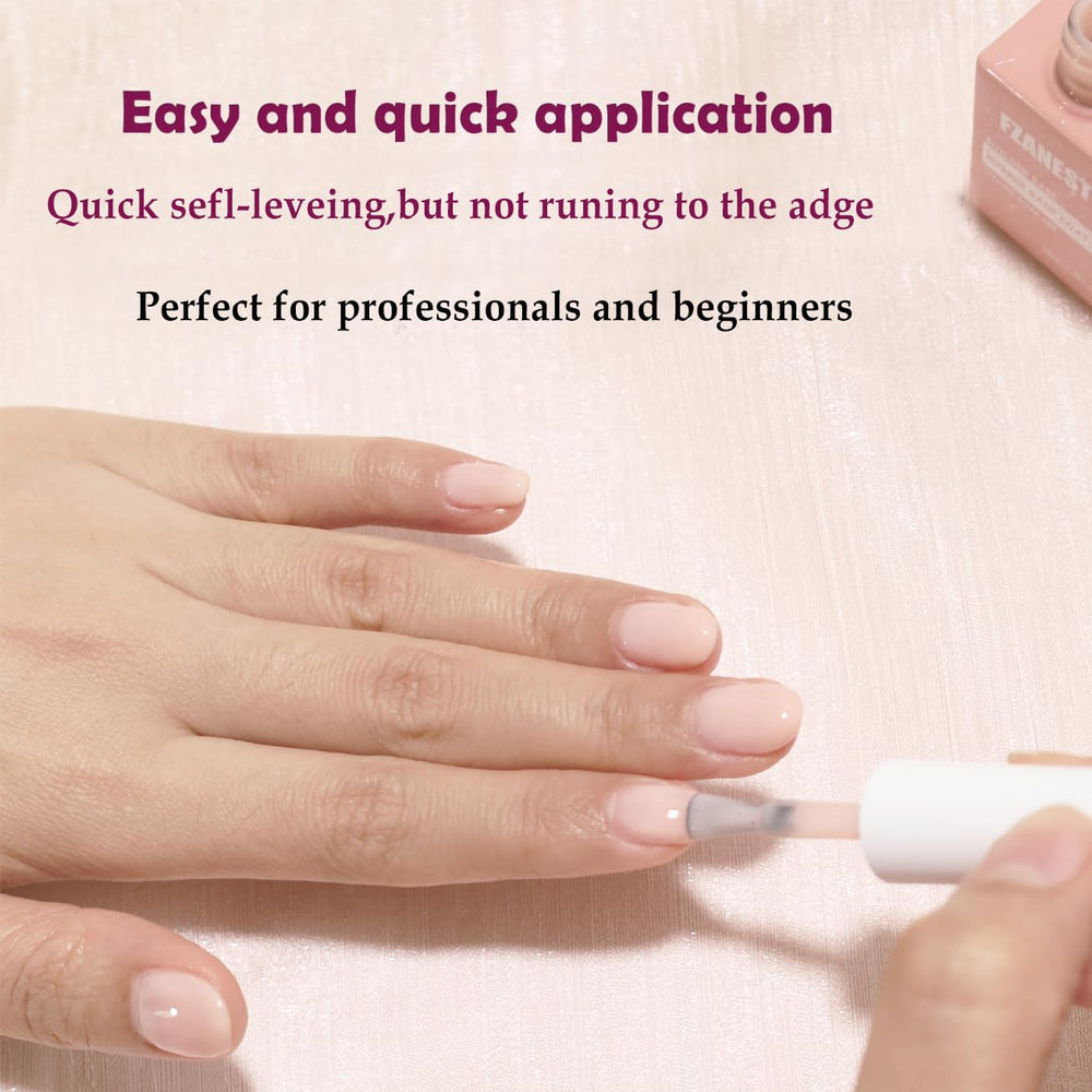 Natural nude pink tone ideal for French manicure look