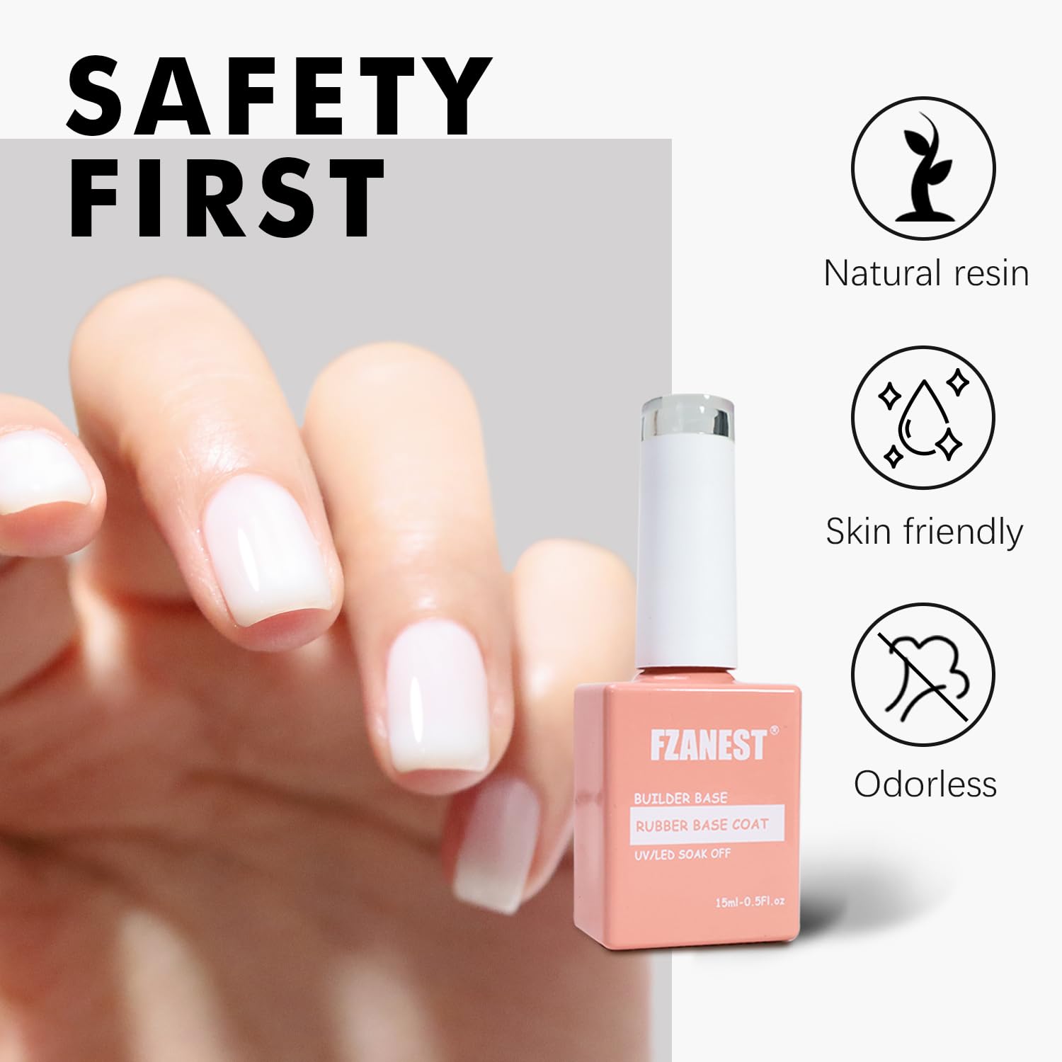 FZANEST nail gel kit for home DIY sessions.