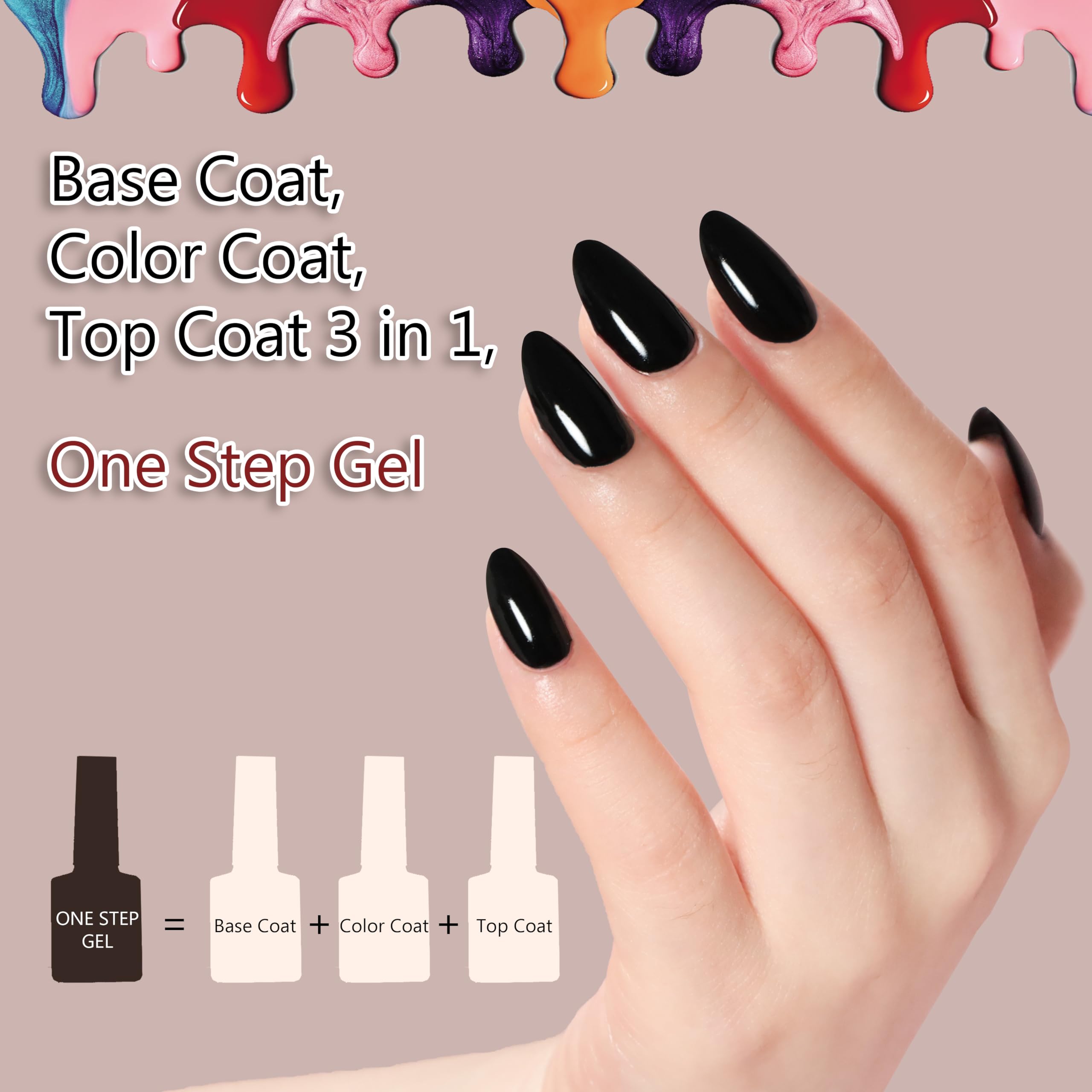 fzanest capa-color-gel-uñas color uniforme para acabado profesional