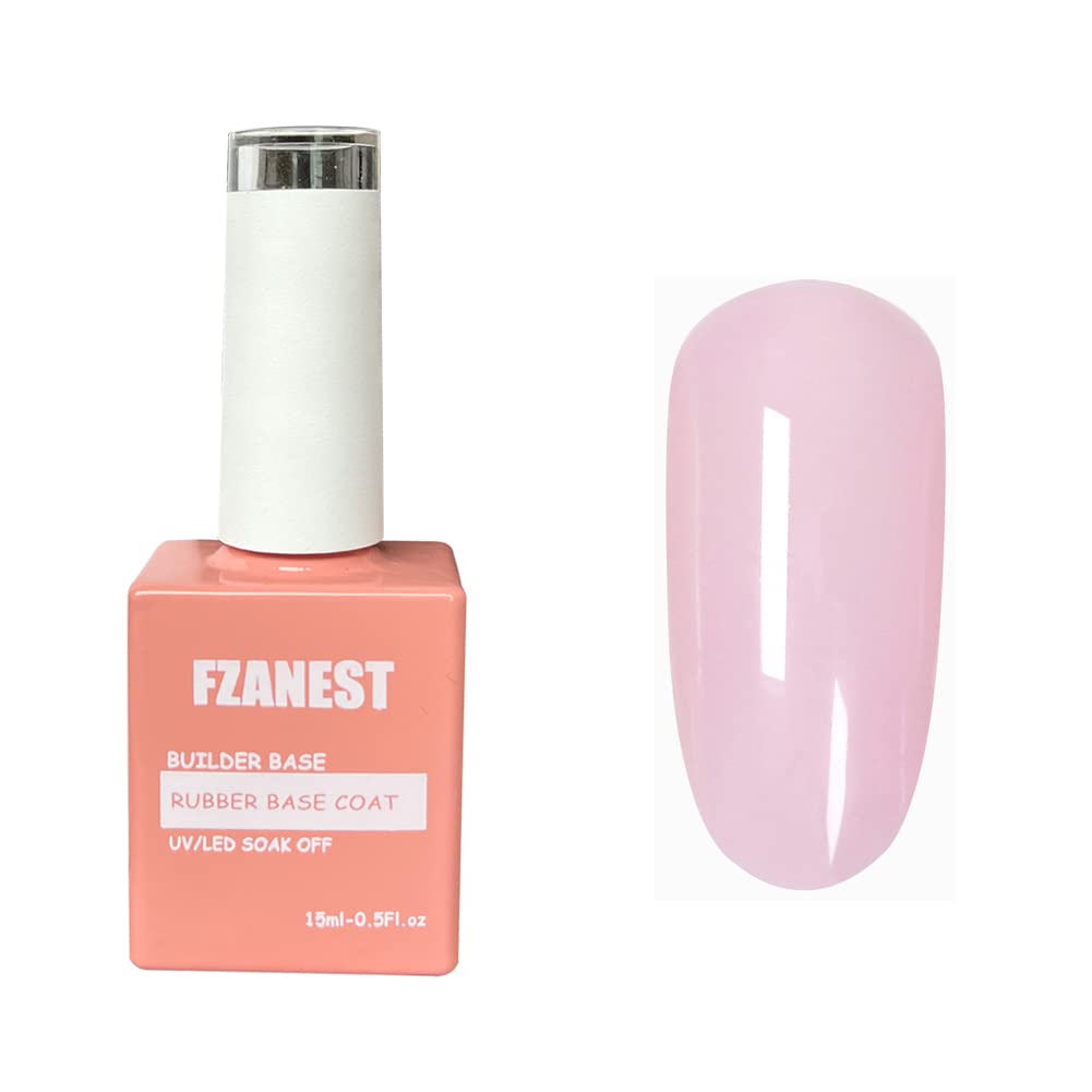 FZANEST milky pink gel polish for a natural nude nail look