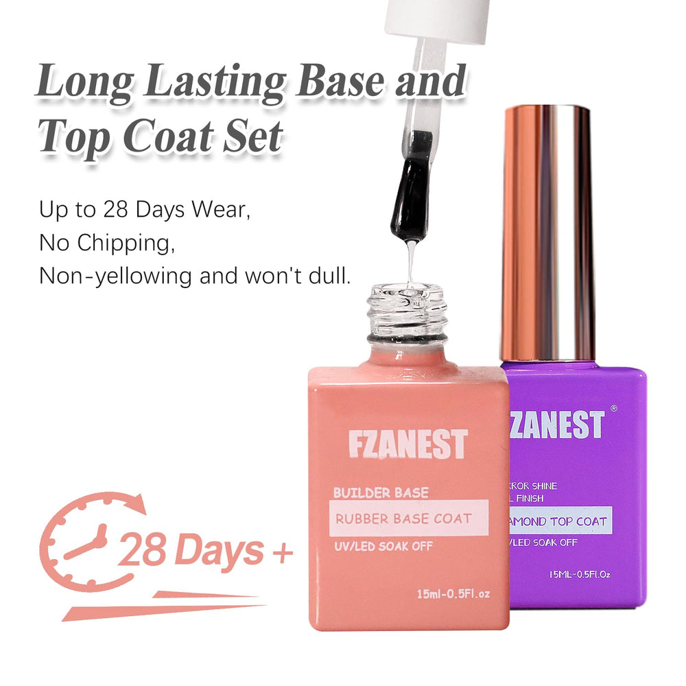 FZANEST nail art protection with high gloss finish.
