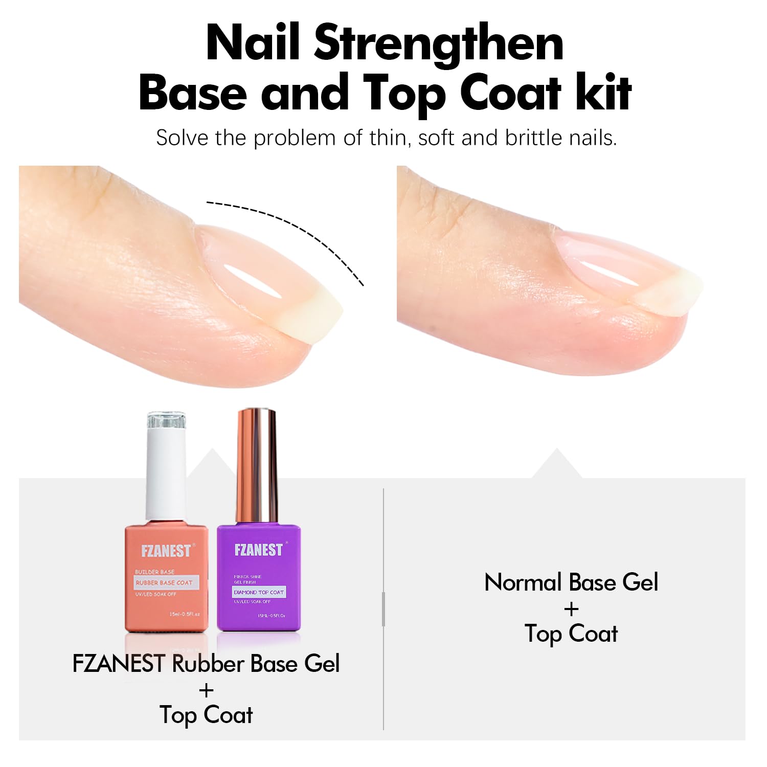 FZANEST strengthens thin nails against bending and breaks.
