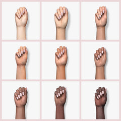 FZANEST nude pink sheer gel highlights natural nail look with subtle color.
