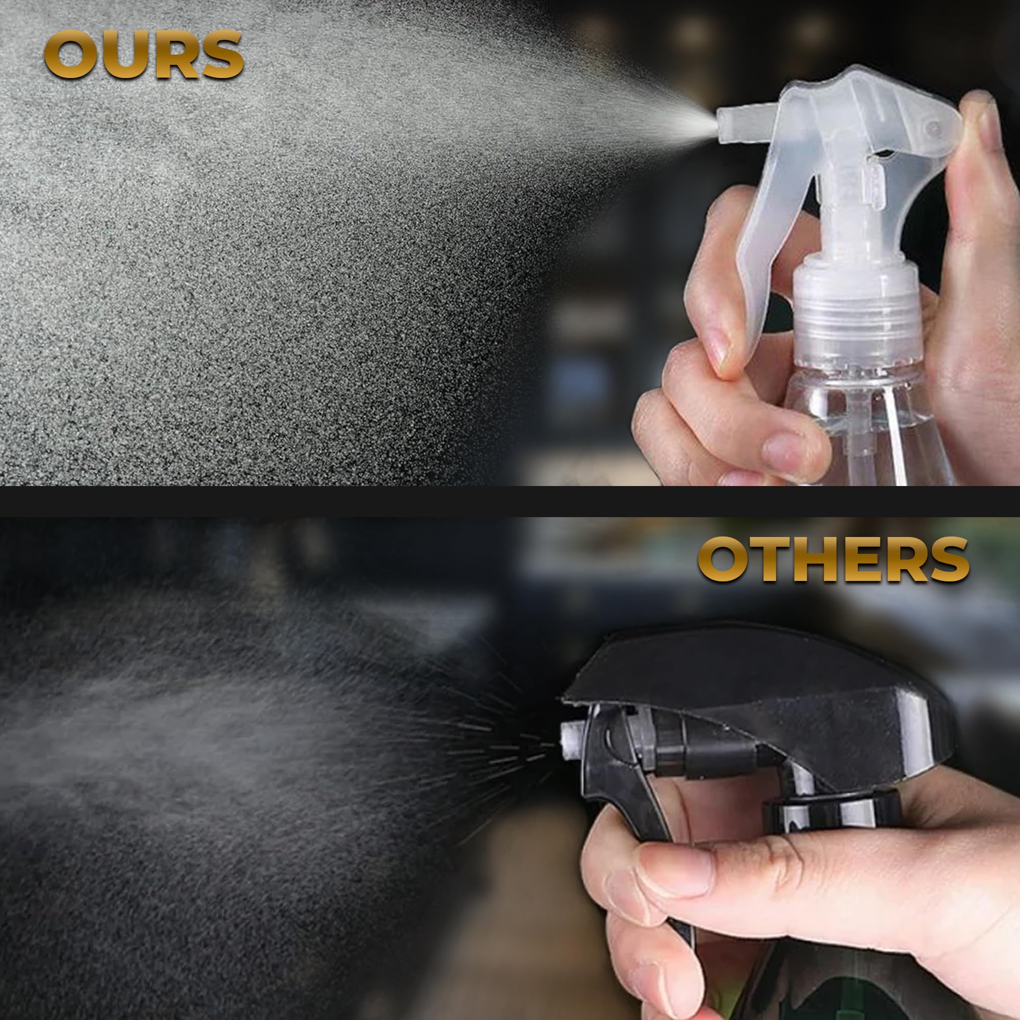 FZE bottle with adjustable nozzle enables mist, stream, and off modes