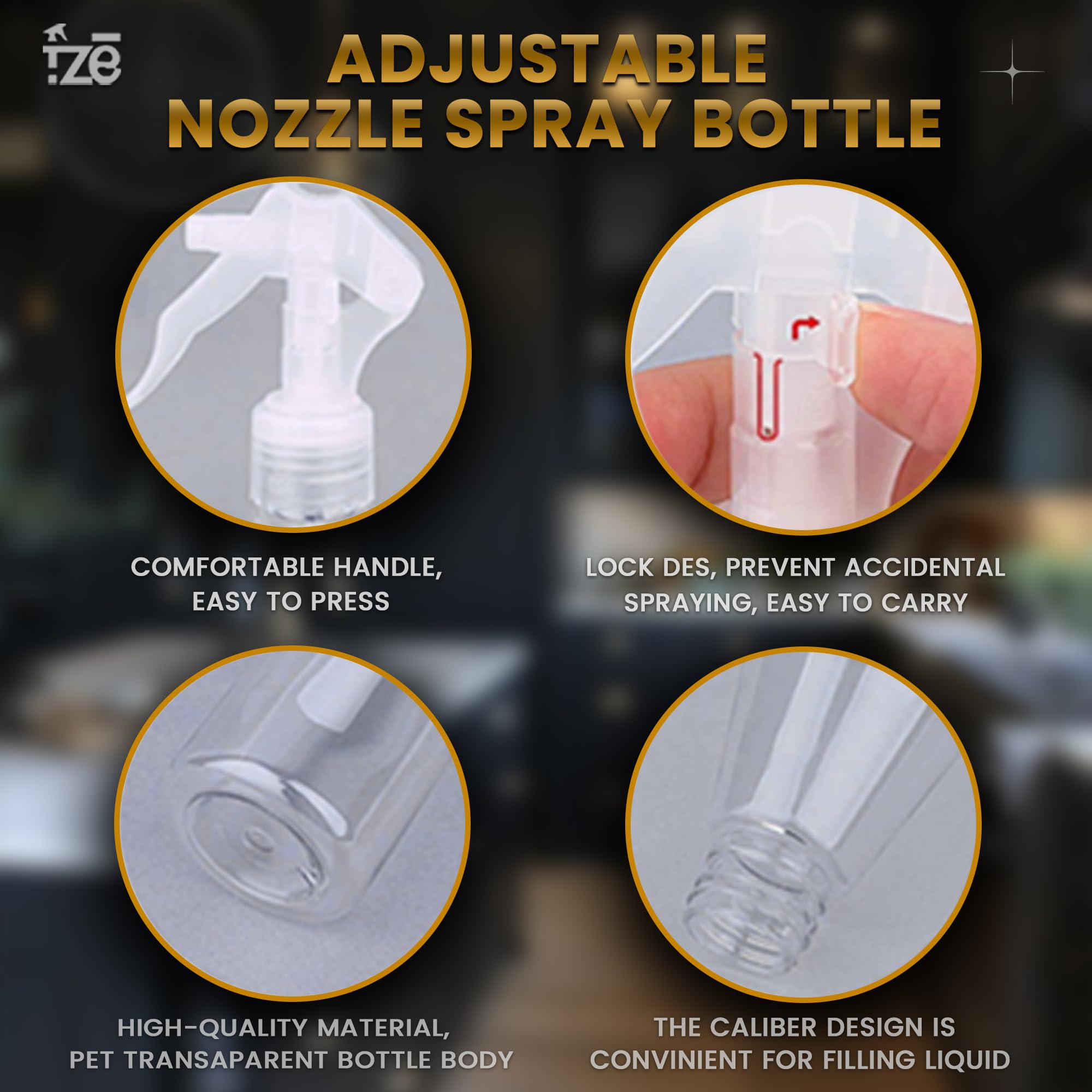 FZE leak-proof ergonomic design reduces hand fatigue