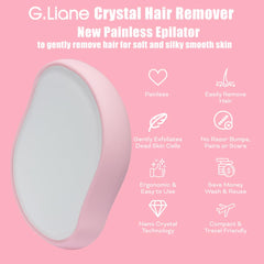 G.Liane nano crystal glass remover side view for precise body hair removal.
