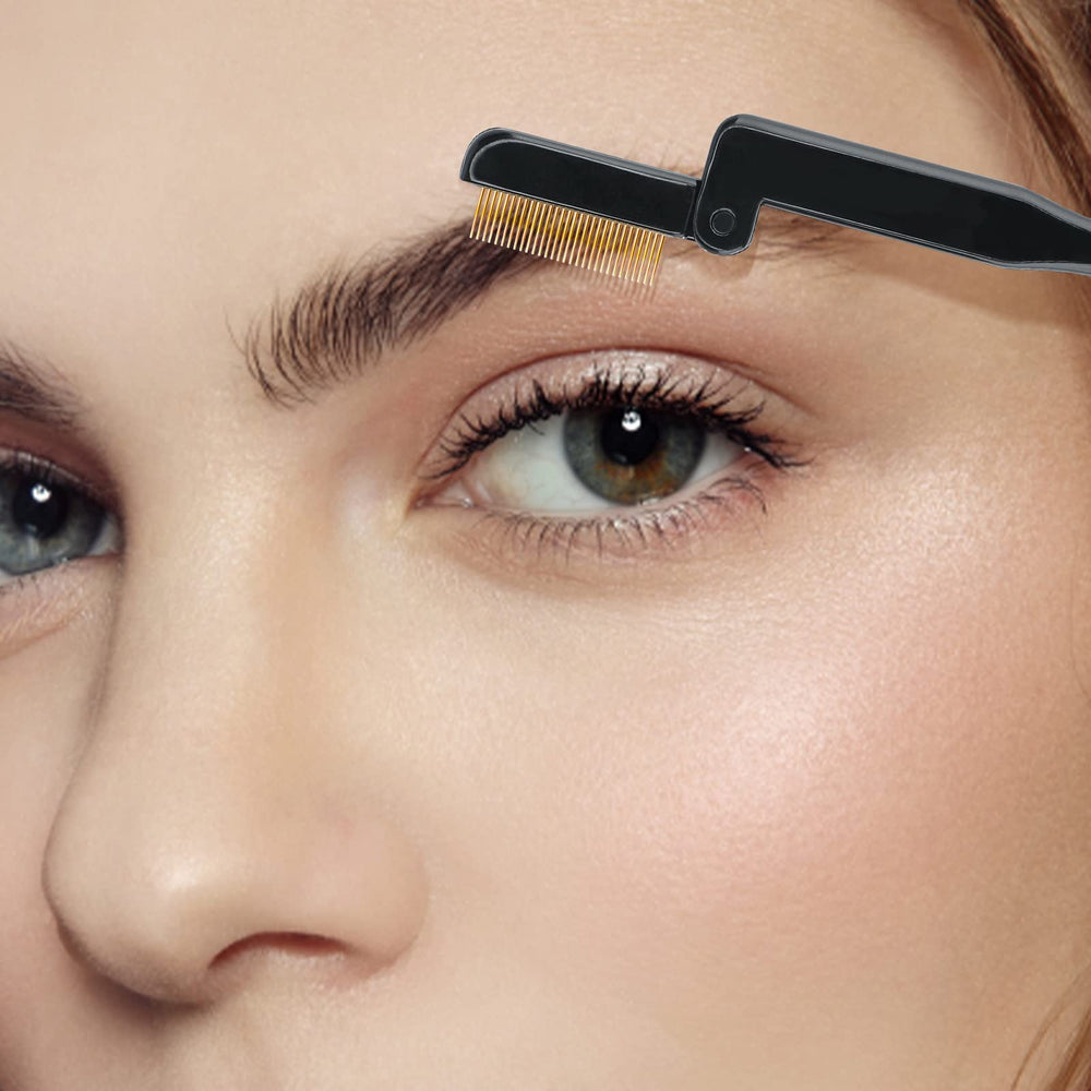 G2PLUS eyelash comb rounded head minimizes eye irritation during use.