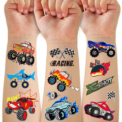 Gabizafia hot wheels tattoos sheet 1 adds vibrant party flair on skin
