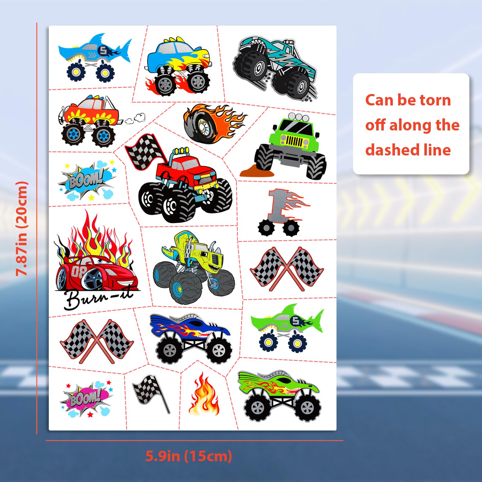 Gabizafia racing wheels tattoos highlight speed motifs for playful outfits