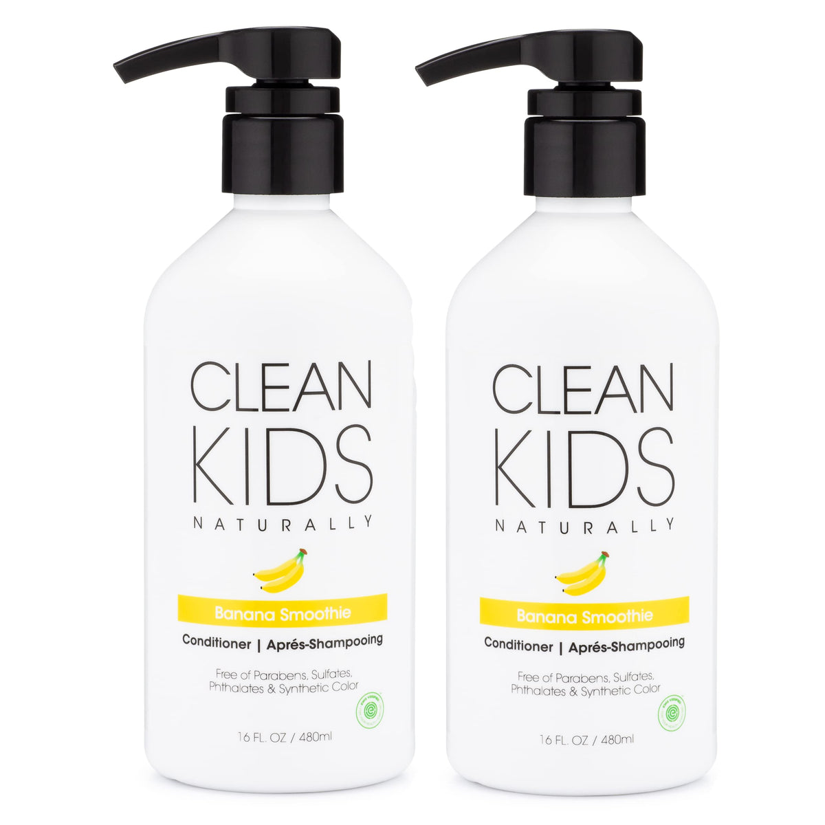 Gabriel Cosmetics Clean Kids Conditioner bottle front, gentle all-hair-types formula.