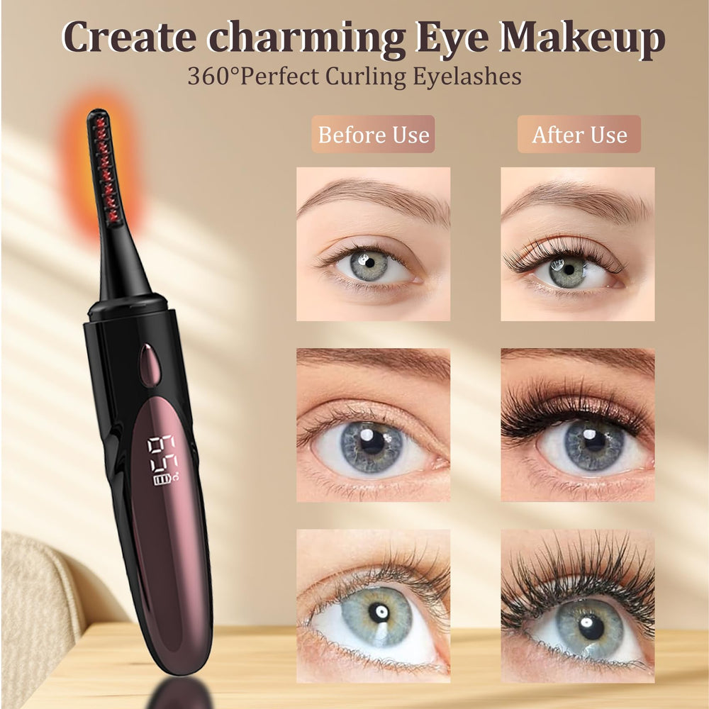 Gacavks arc brush head design fits lashes for even curl.