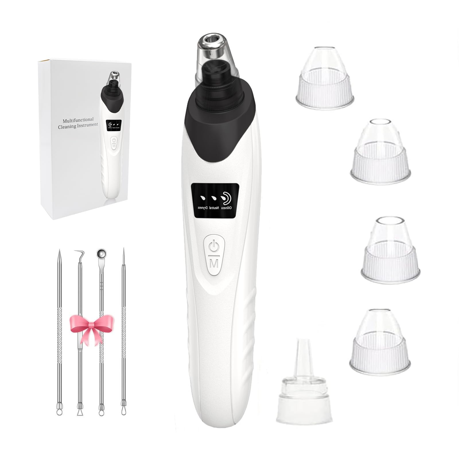 Gackoko 2025 blackhead remover front view for daily facial cleansing