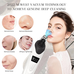 Gackoko pore vacuum with 5 suction levels indicator for different skin types