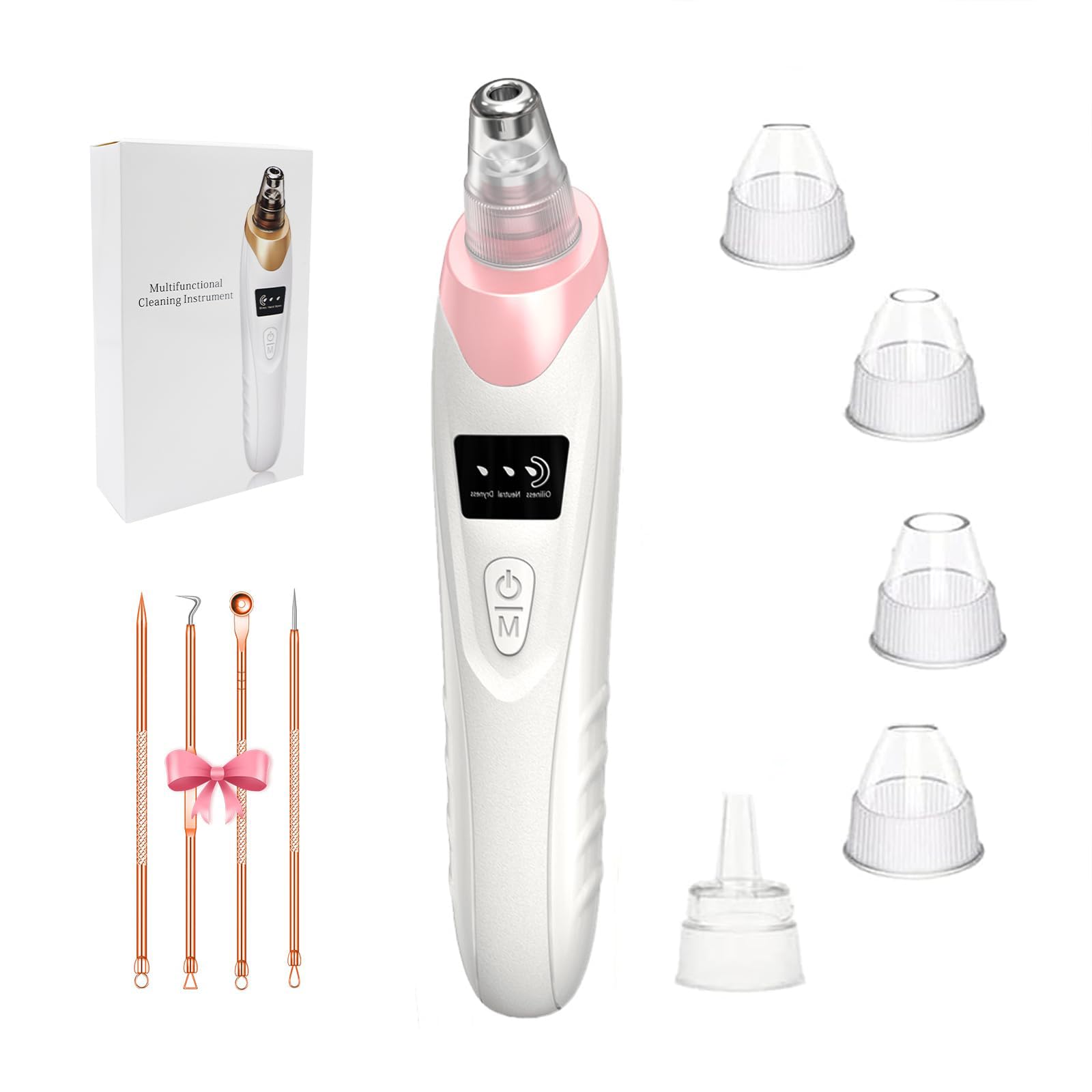 Gackoko blackhead remover showing strong suction power for deep cleansing