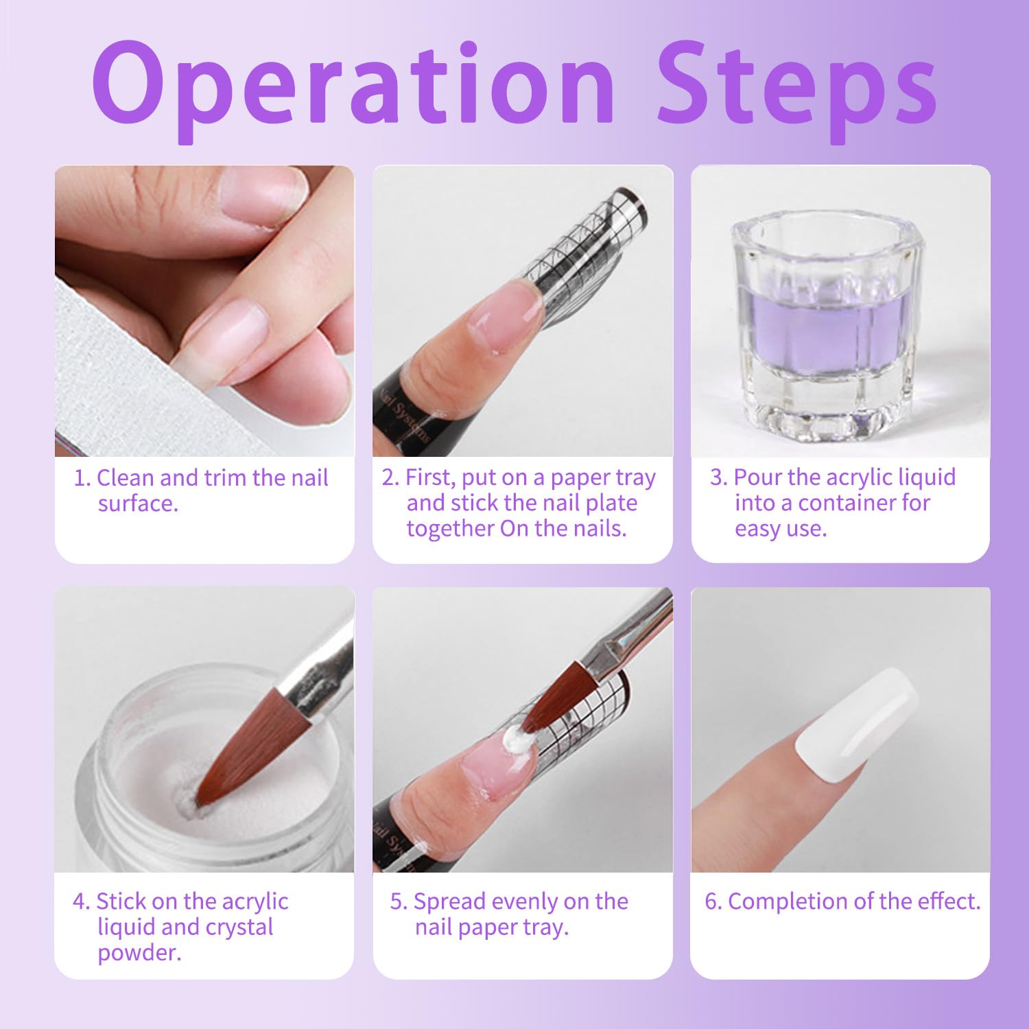 Guía DIY para aplicar en casa y lograr uñas acrílicas profesionales.