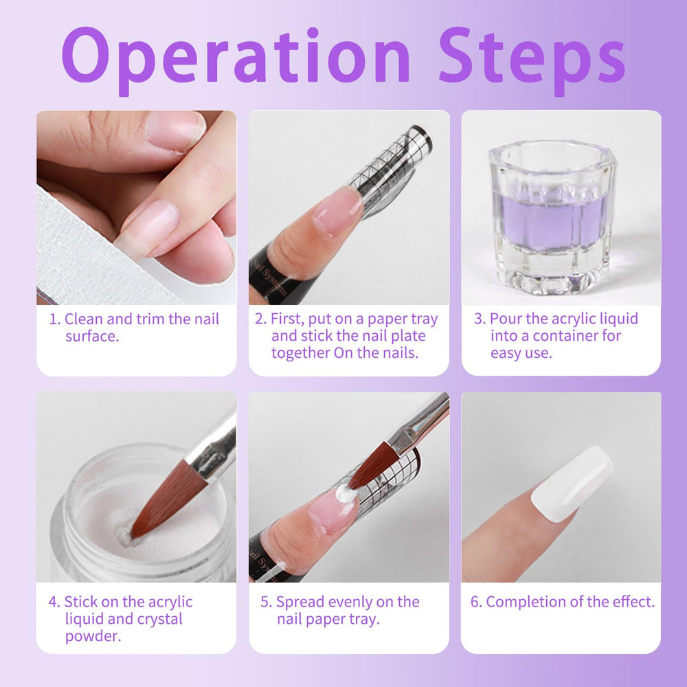 Guía DIY para aplicar en casa y lograr uñas acrílicas profesionales.