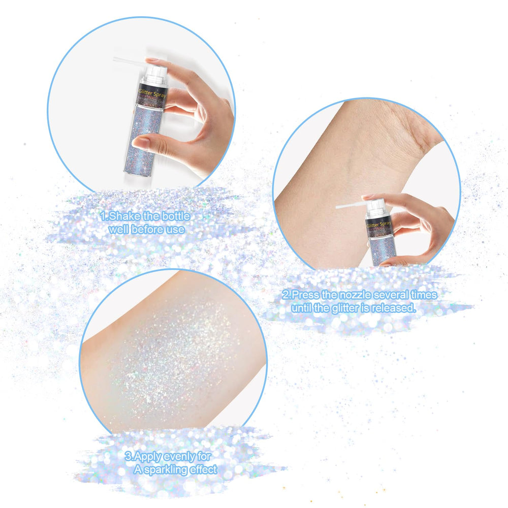 GADMLURY Glint-Rainbow nail art glitter provides quick decorative shine.