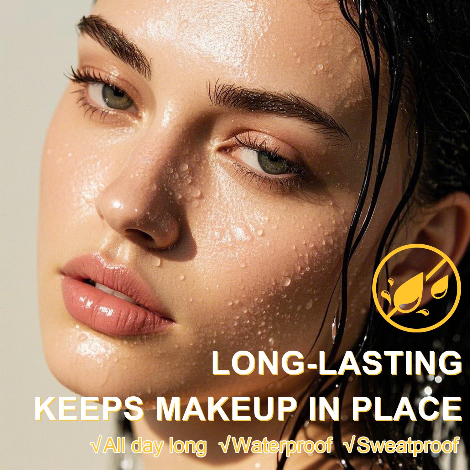 Close-up of ultra-fine powder texture for a natural matte look.