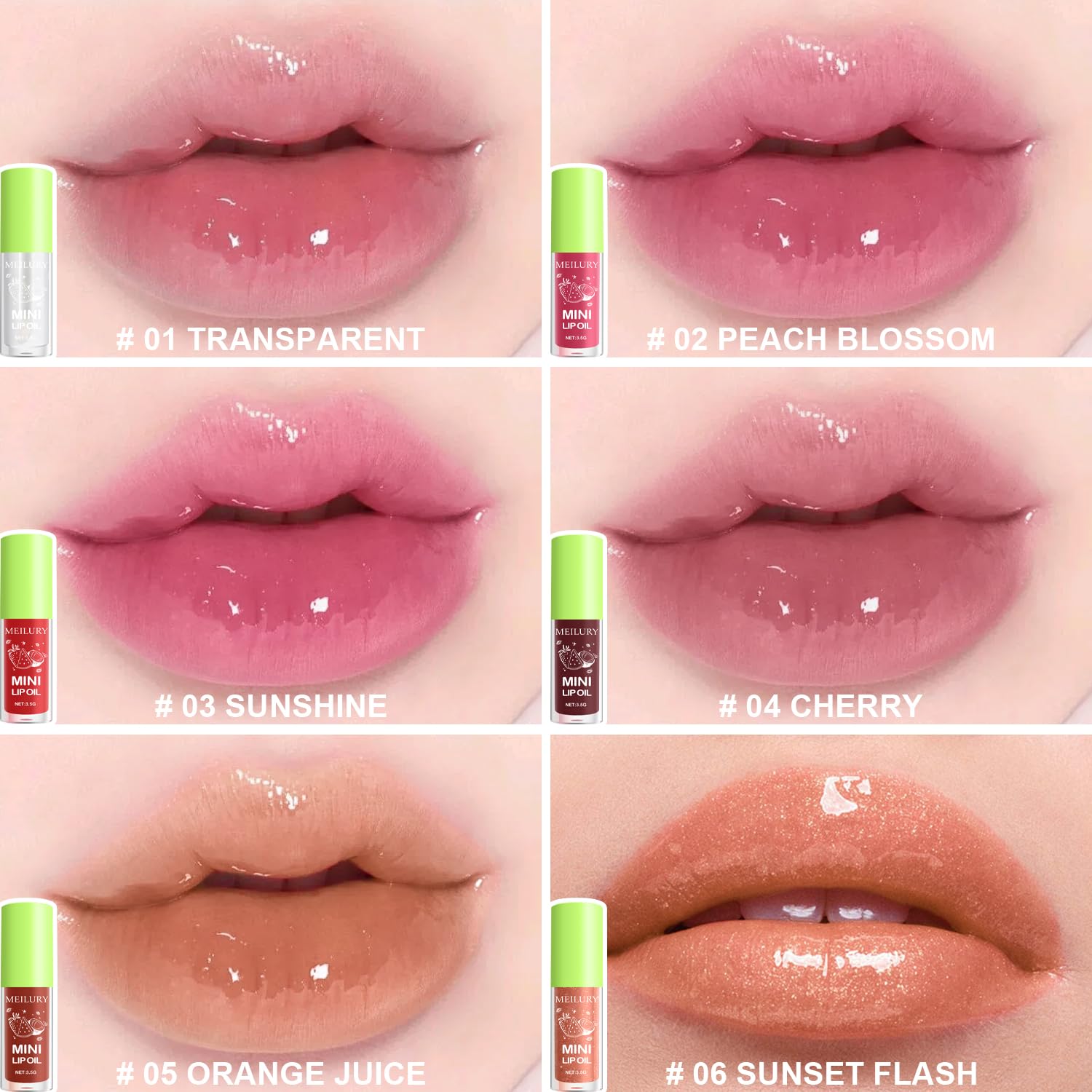 GADMLURY soft brush head enabling precise, easy lip oil application.