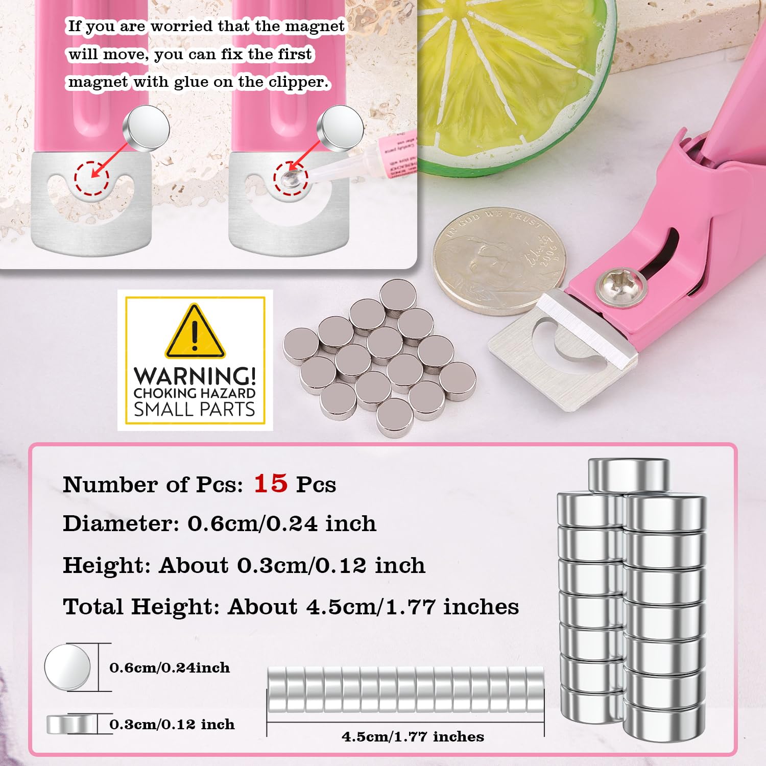 GA&EN nail clipper close-up shows sharp blade for smooth cuts on acrylic tips.