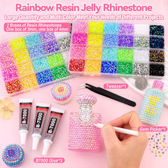 GA&EN rhinestones close-up reveals AB-coated sparkle ideal for craft projects.