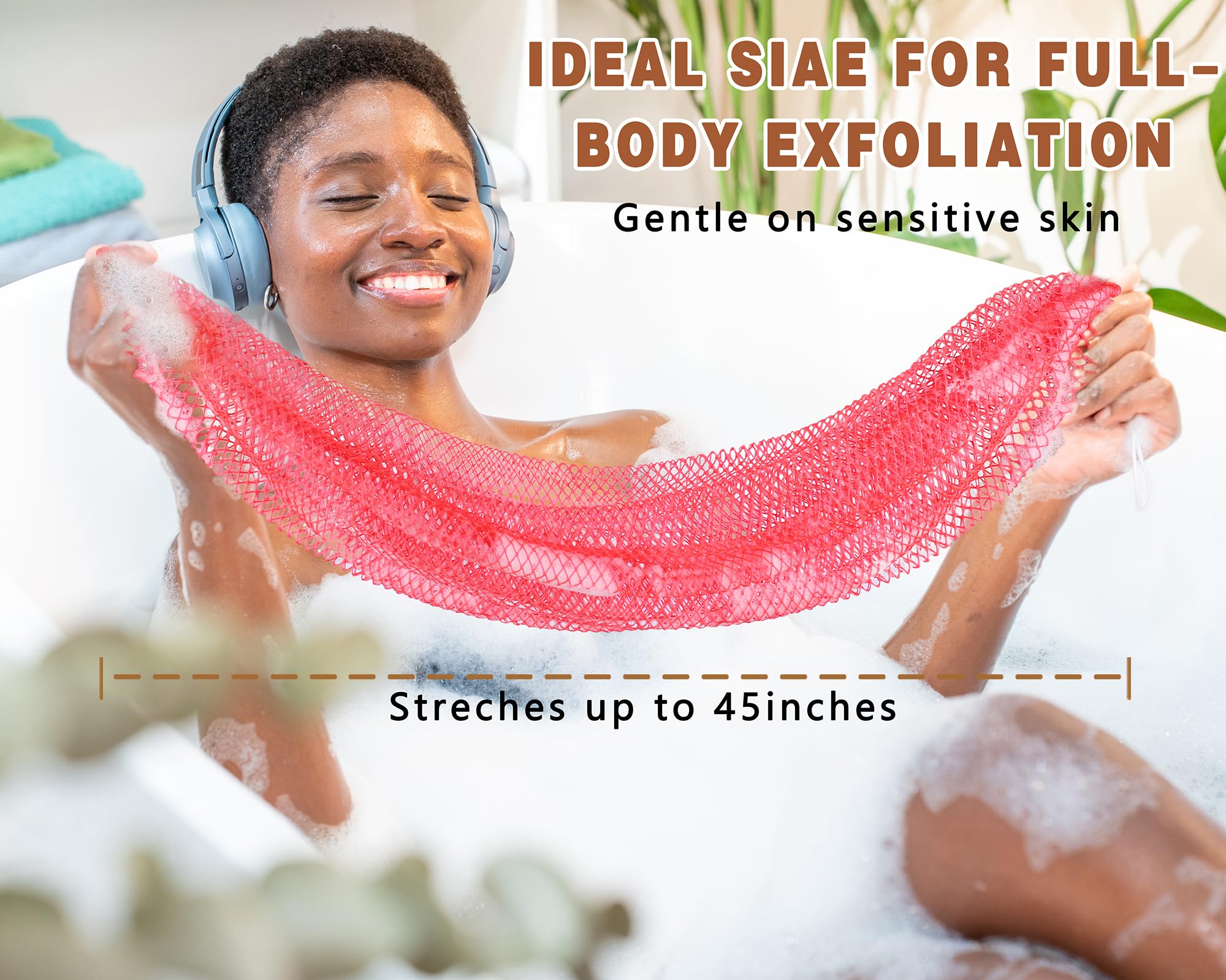 Gainlove African Net Sponge creates a rich lather for a luxurious cleanse.
