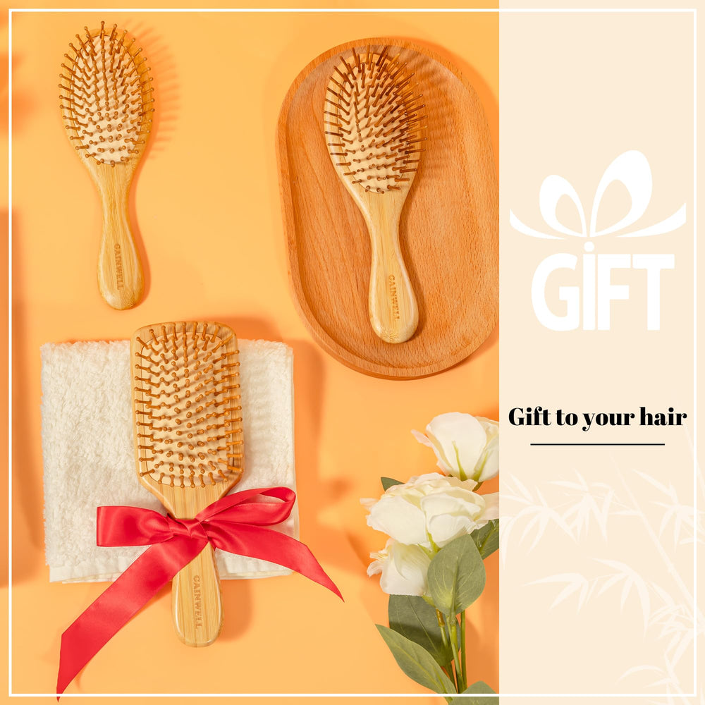 GAINWELL bamboo brush kid-friendly design gentle enough for children.