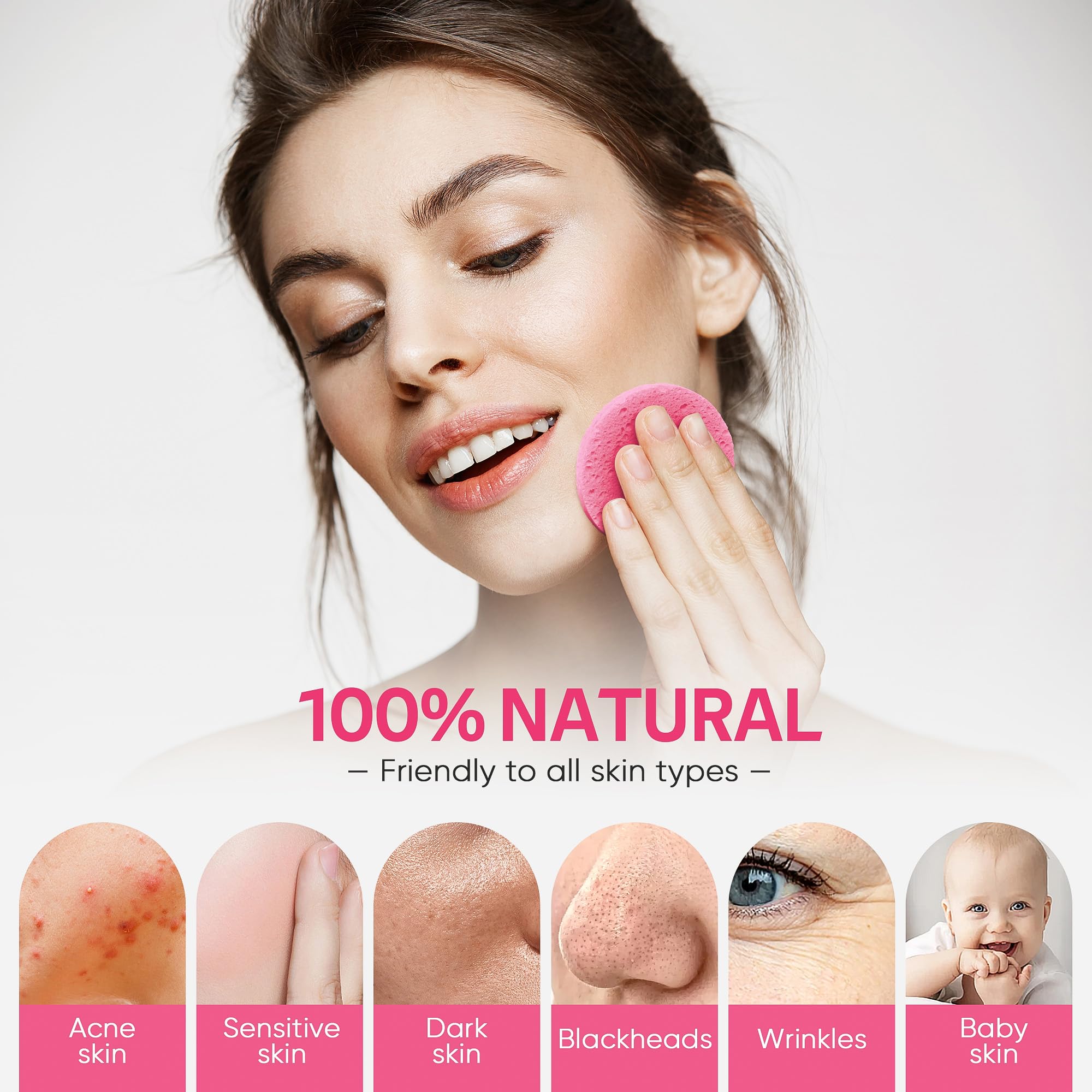 GAINWELL exfoliating sponge activated by water for smoother skin